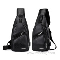 2022 Promotional Factory Wholesale Pu Leather Chest Bag Durable Large Waterproof Multifunctional Chest Bag